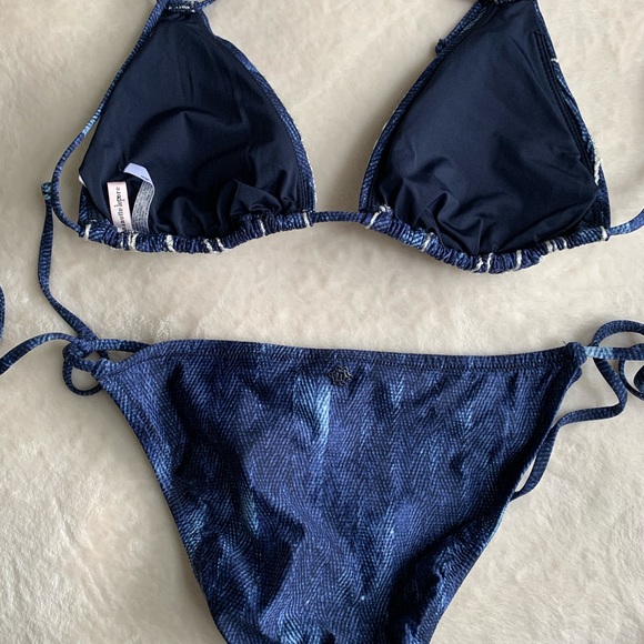 Nanette Lepore Deja Blue Indigo Bikini size M - Picture 11 of 15